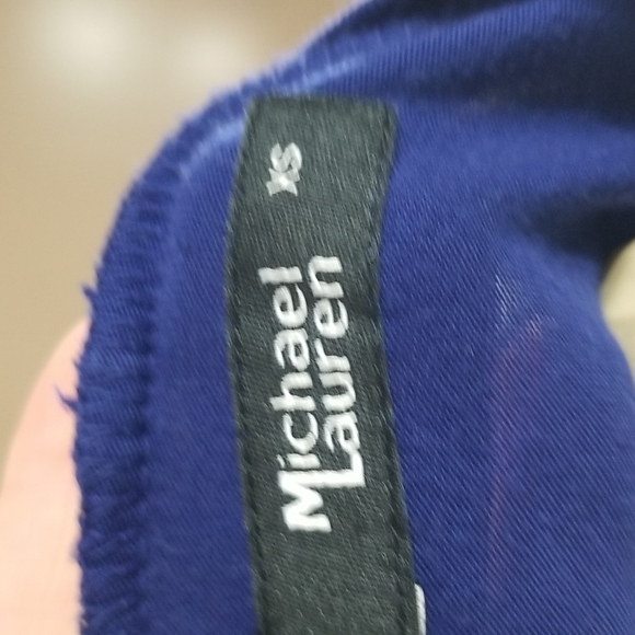 MICHAEL LAUREN  BURMANSTAR SHORT SLEEVE OVERSIZED  T-SHIRT DRESS - Picture 7 of 8